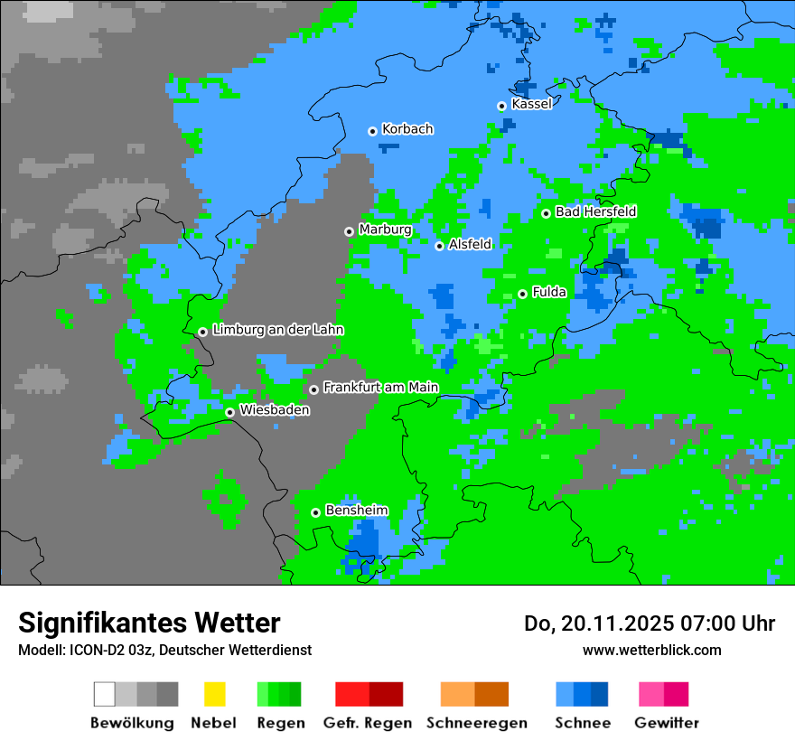 Modellkarten Signifikantes Wetter