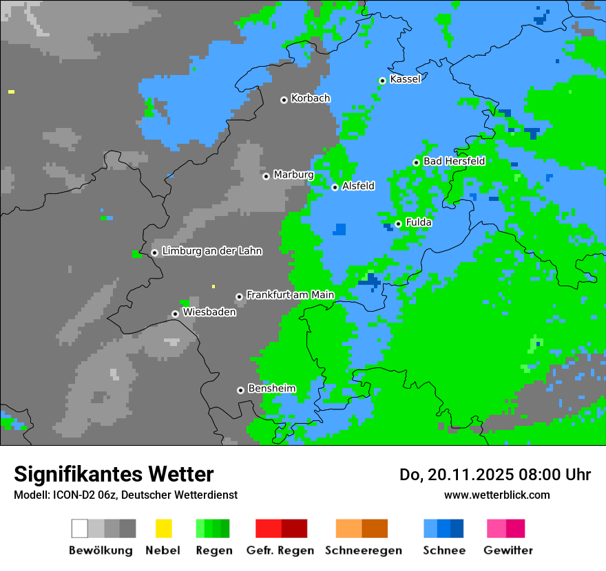 Modellkarten Signifikantes Wetter