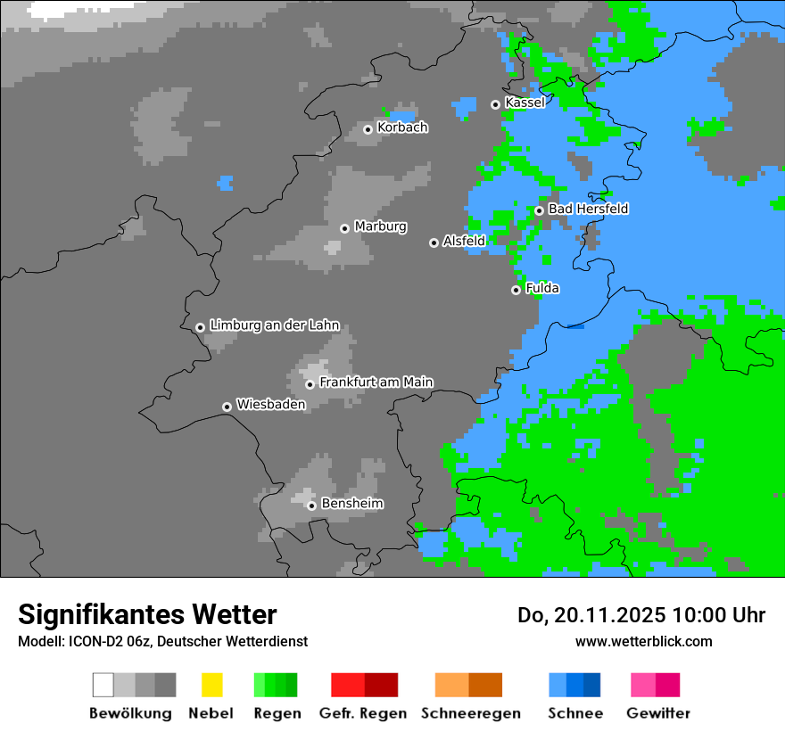 Modellkarten Signifikantes Wetter