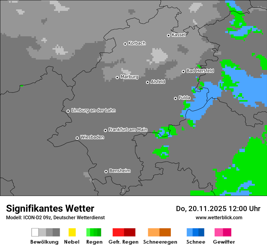 Modellkarten Signifikantes Wetter