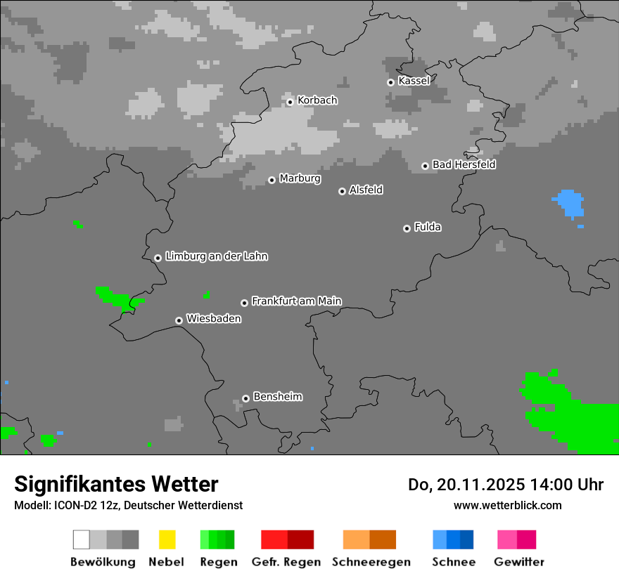 Modellkarten Signifikantes Wetter