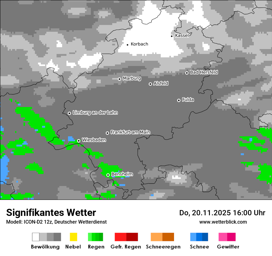 Modellkarten Signifikantes Wetter