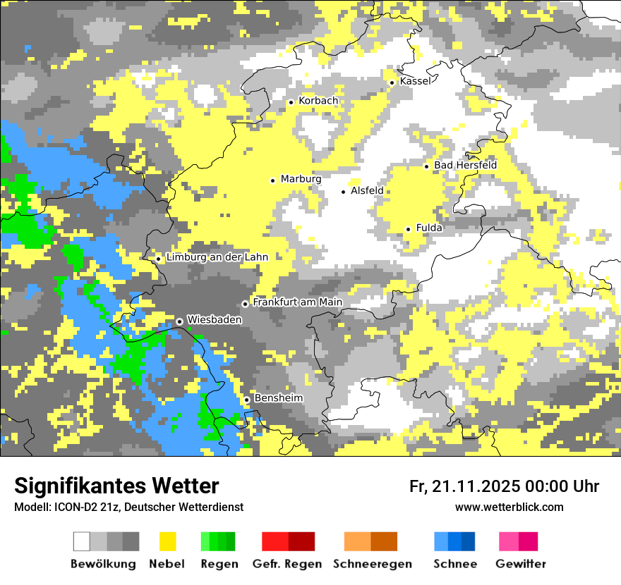 Modellkarten Signifikantes Wetter