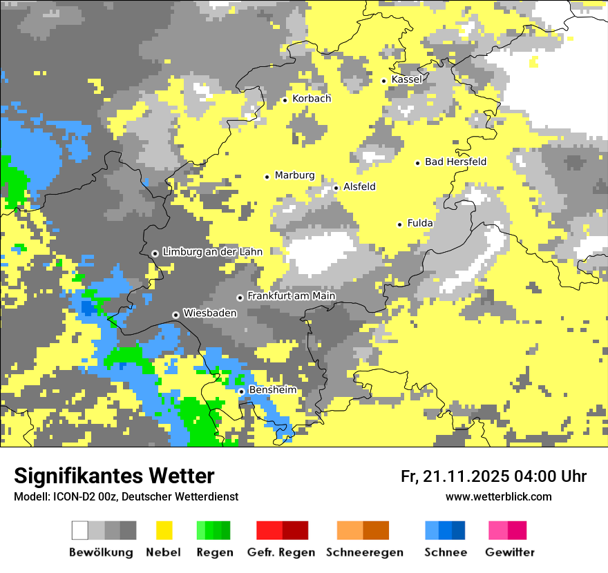 Modellkarten Signifikantes Wetter
