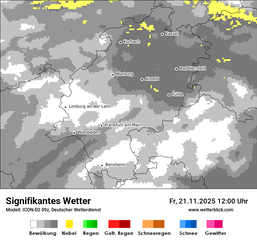 Modellkarten Signifikantes Wetter