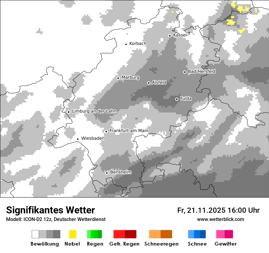 Modellkarten Signifikantes Wetter
