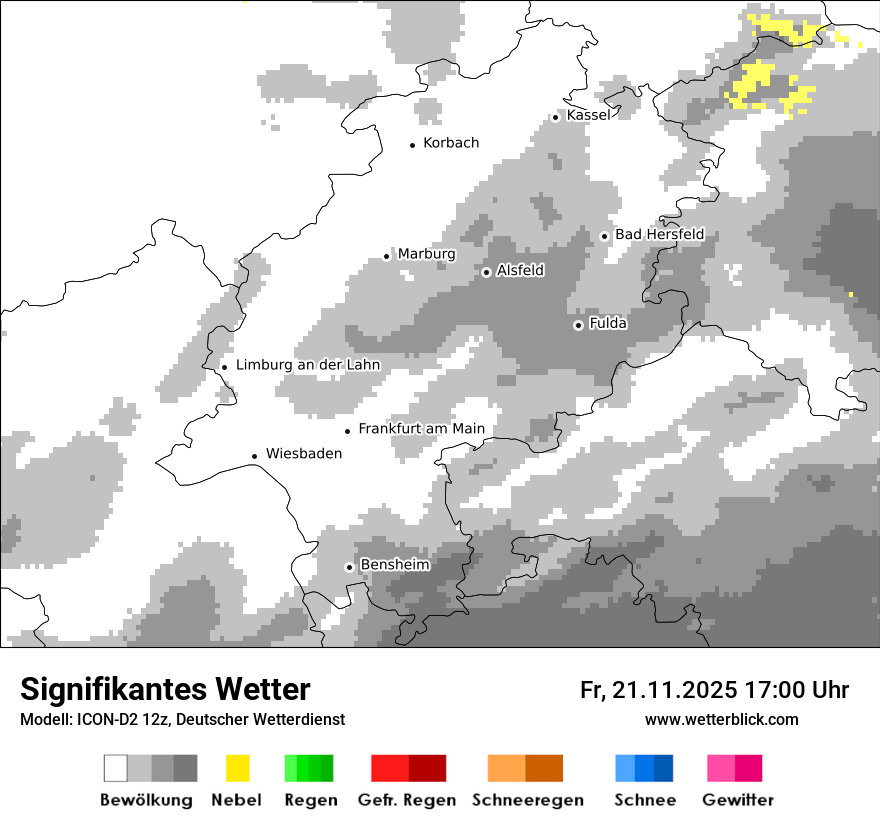 Modellkarten Signifikantes Wetter