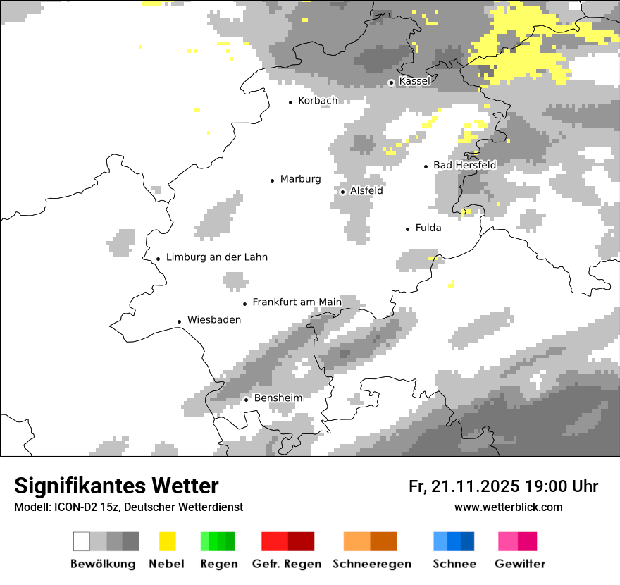 Modellkarten Signifikantes Wetter