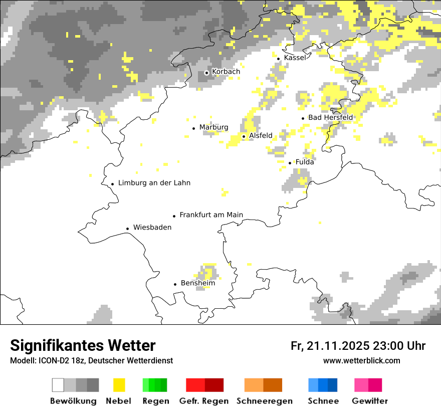 Modellkarten Signifikantes Wetter