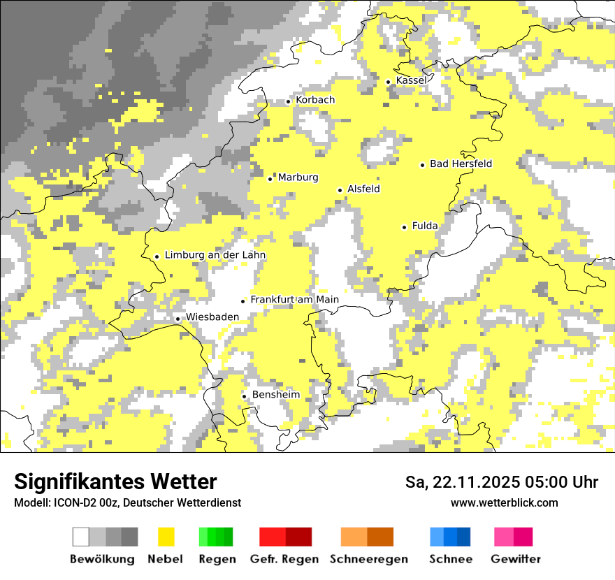 Modellkarten Signifikantes Wetter