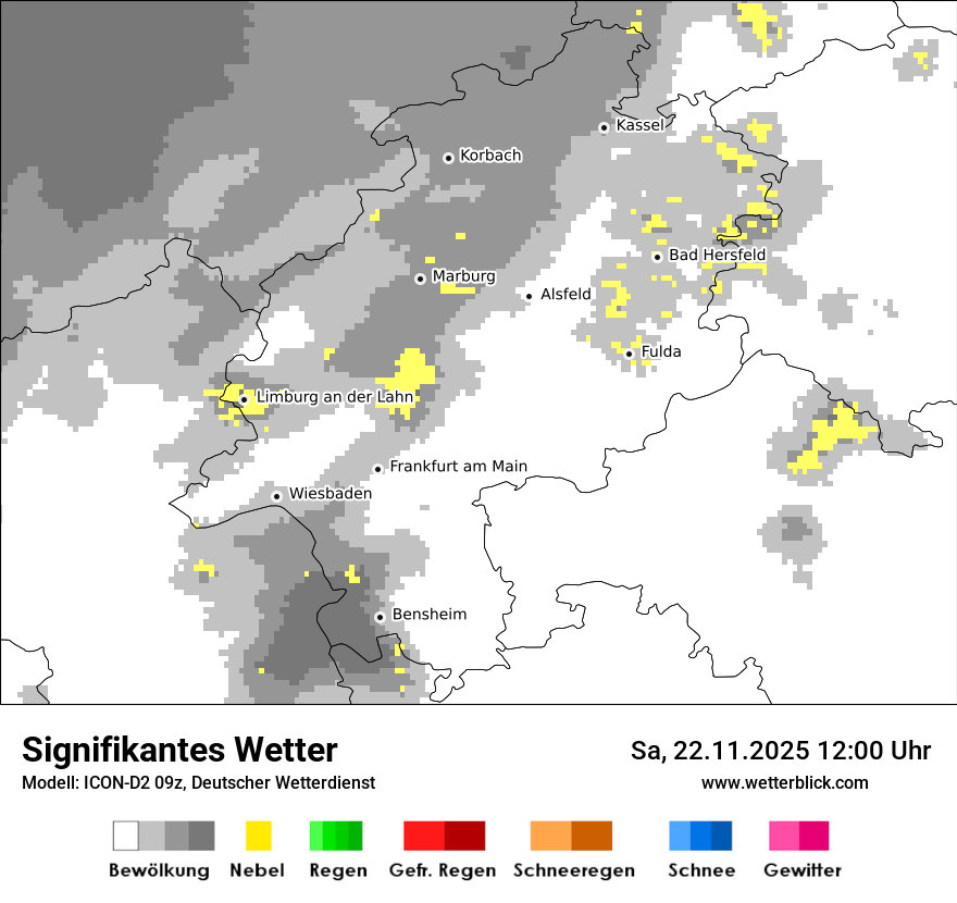 Modellkarten Signifikantes Wetter
