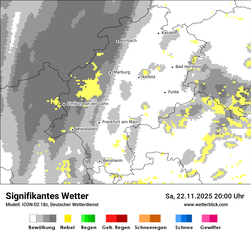 Modellkarten Signifikantes Wetter