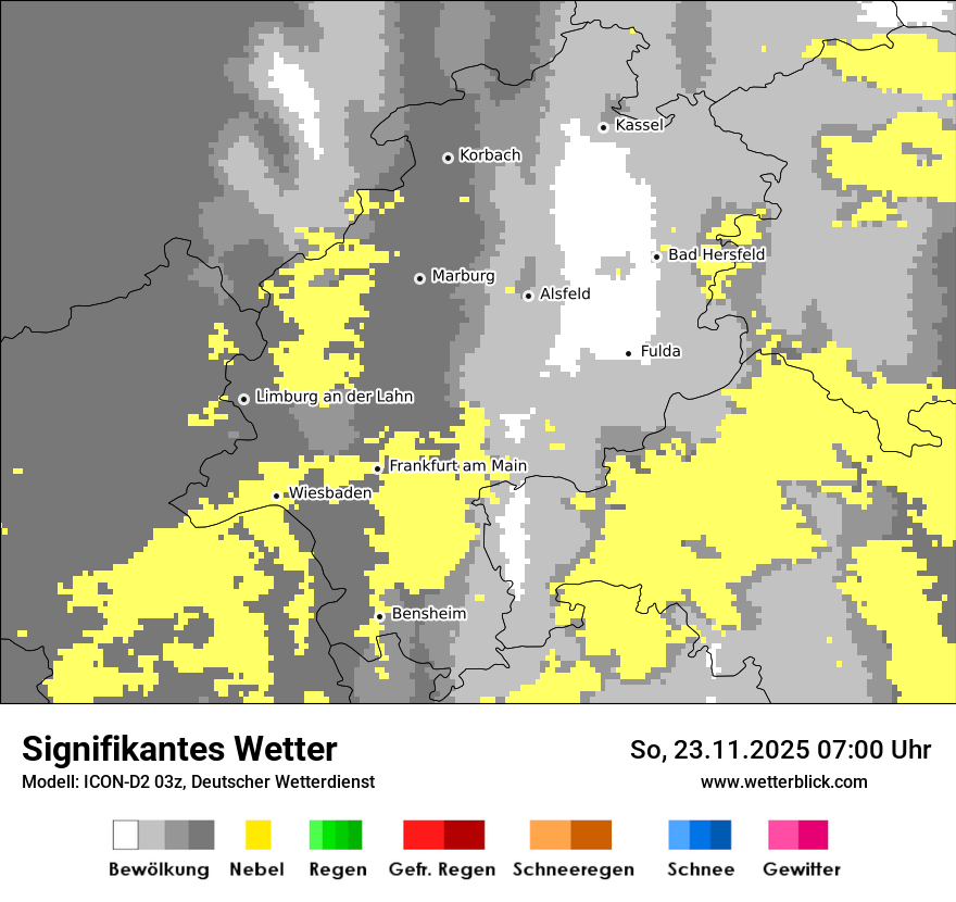 Modellkarten Signifikantes Wetter