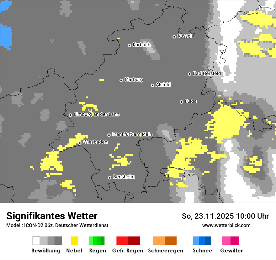 Modellkarten Signifikantes Wetter