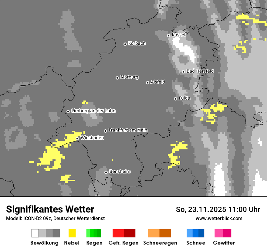 Modellkarten Signifikantes Wetter