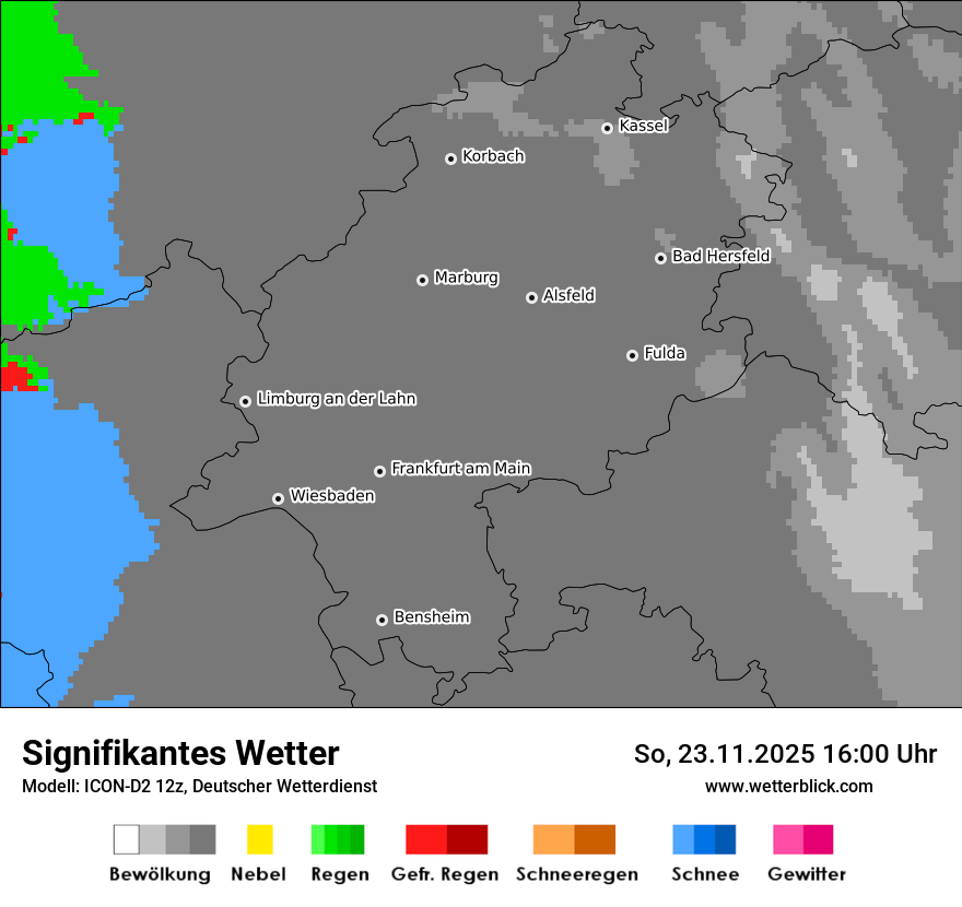 Modellkarten Signifikantes Wetter