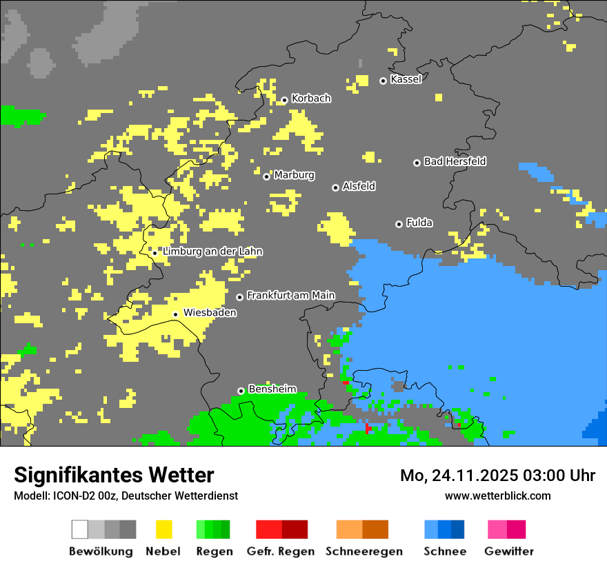 Modellkarten Signifikantes Wetter