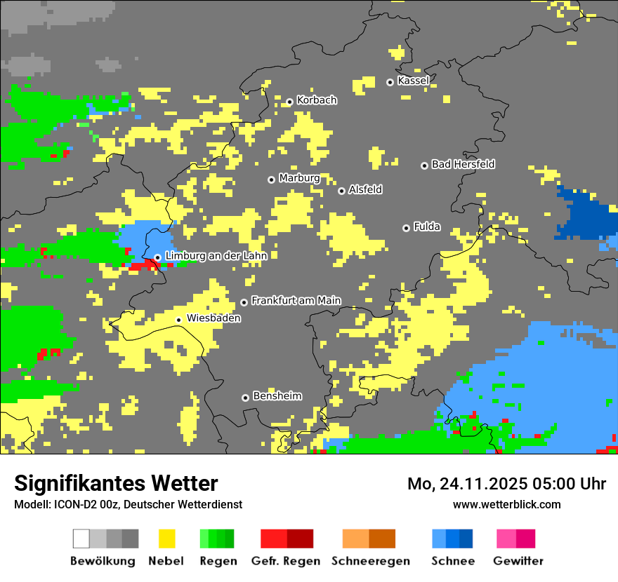 Modellkarten Signifikantes Wetter