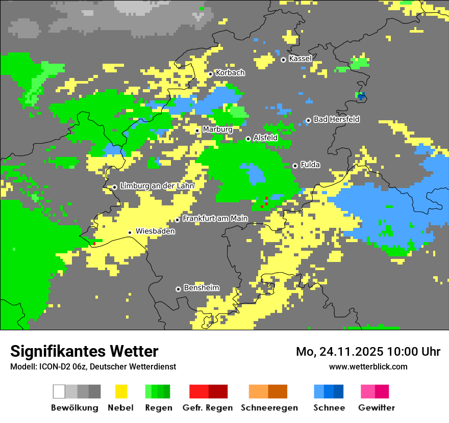 Modellkarten Signifikantes Wetter