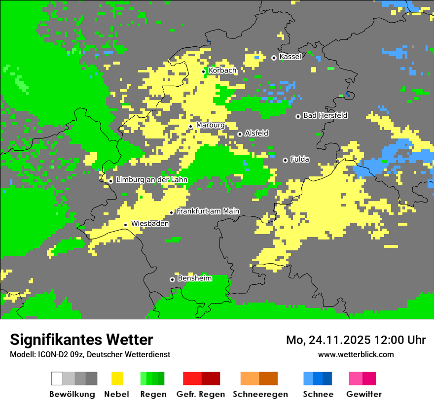 Modellkarten Signifikantes Wetter
