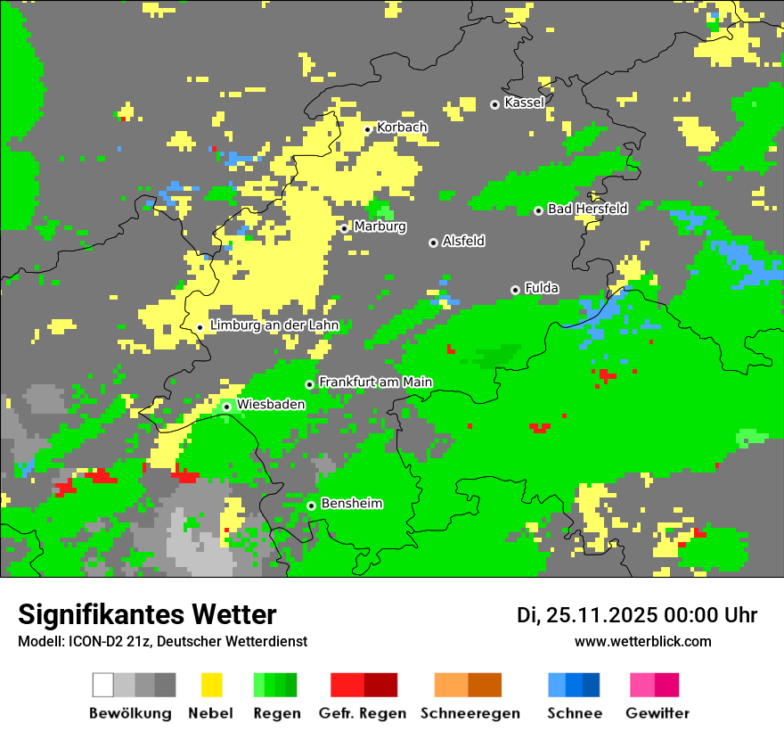 Modellkarten Signifikantes Wetter