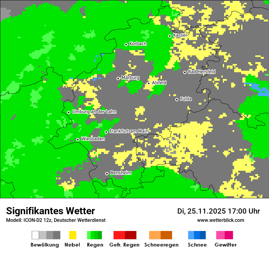 Modellkarten Signifikantes Wetter