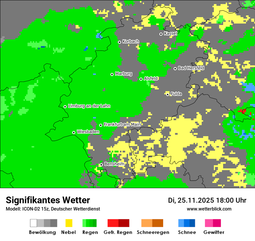 Modellkarten Signifikantes Wetter