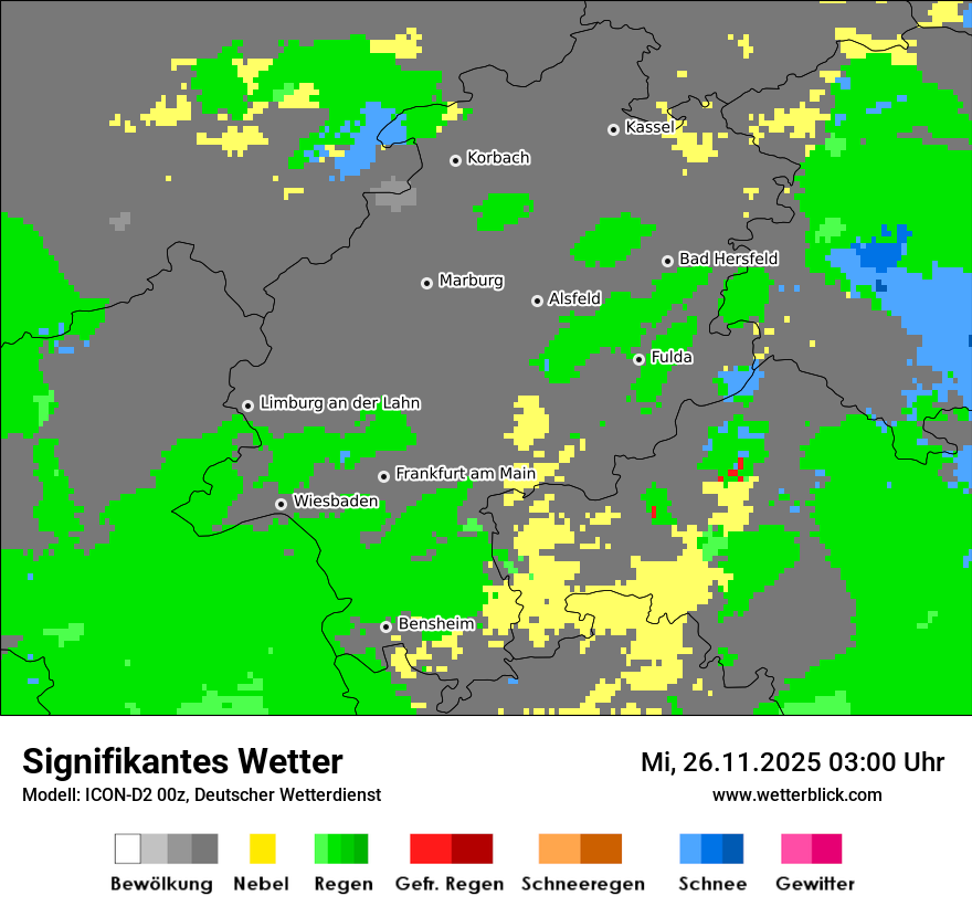 Modellkarten Signifikantes Wetter