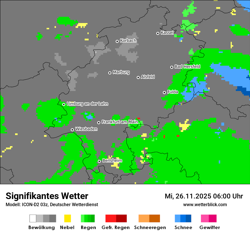 Modellkarten Signifikantes Wetter