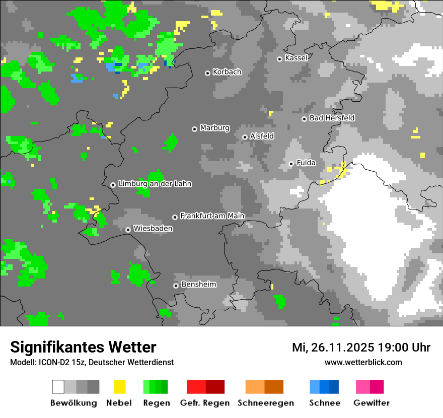 Modellkarten Signifikantes Wetter