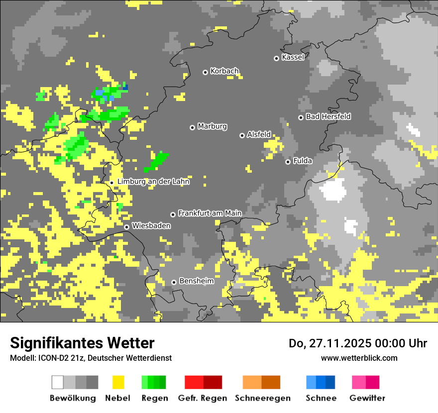 Modellkarten Signifikantes Wetter