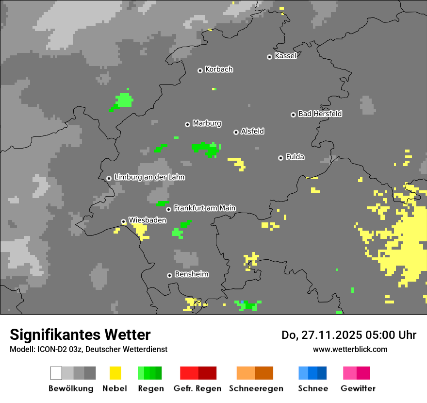 Modellkarten Signifikantes Wetter