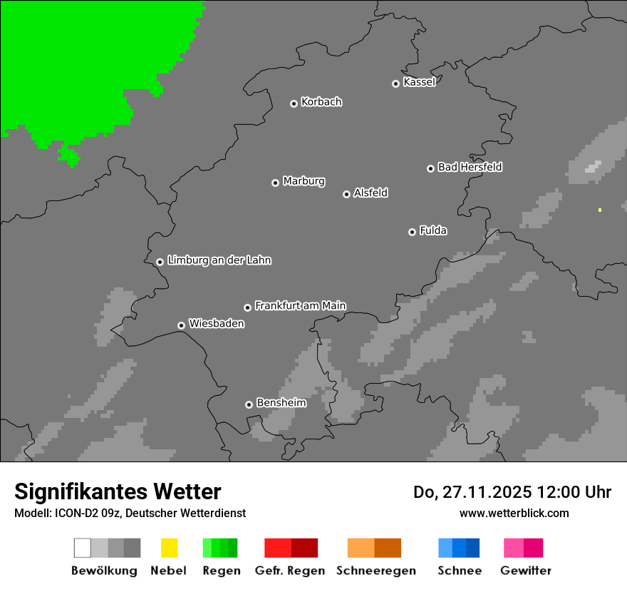 Modellkarten Signifikantes Wetter