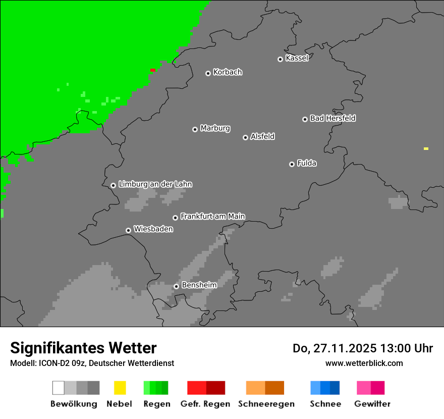 Modellkarten Signifikantes Wetter
