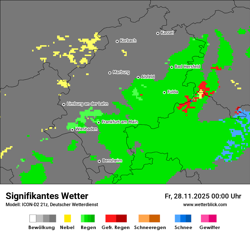 Modellkarten Signifikantes Wetter