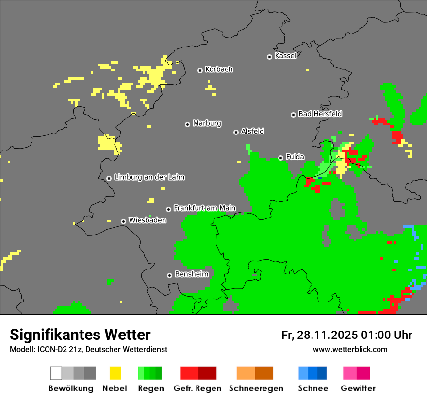 Modellkarten Signifikantes Wetter