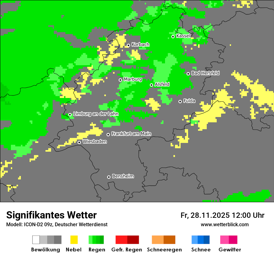 Modellkarten Signifikantes Wetter