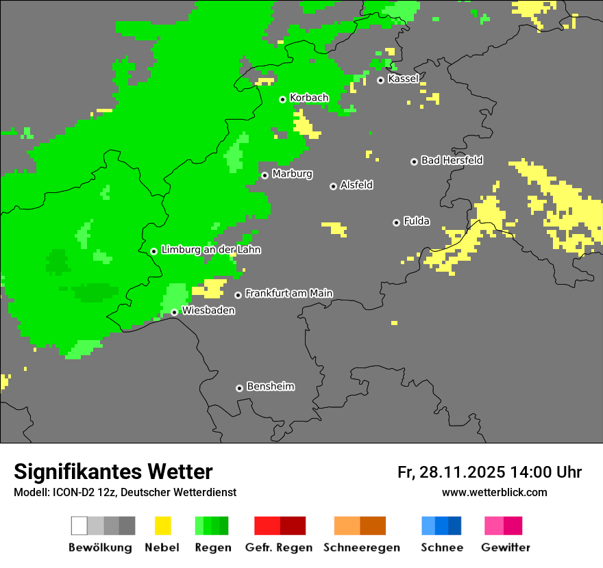 Modellkarten Signifikantes Wetter
