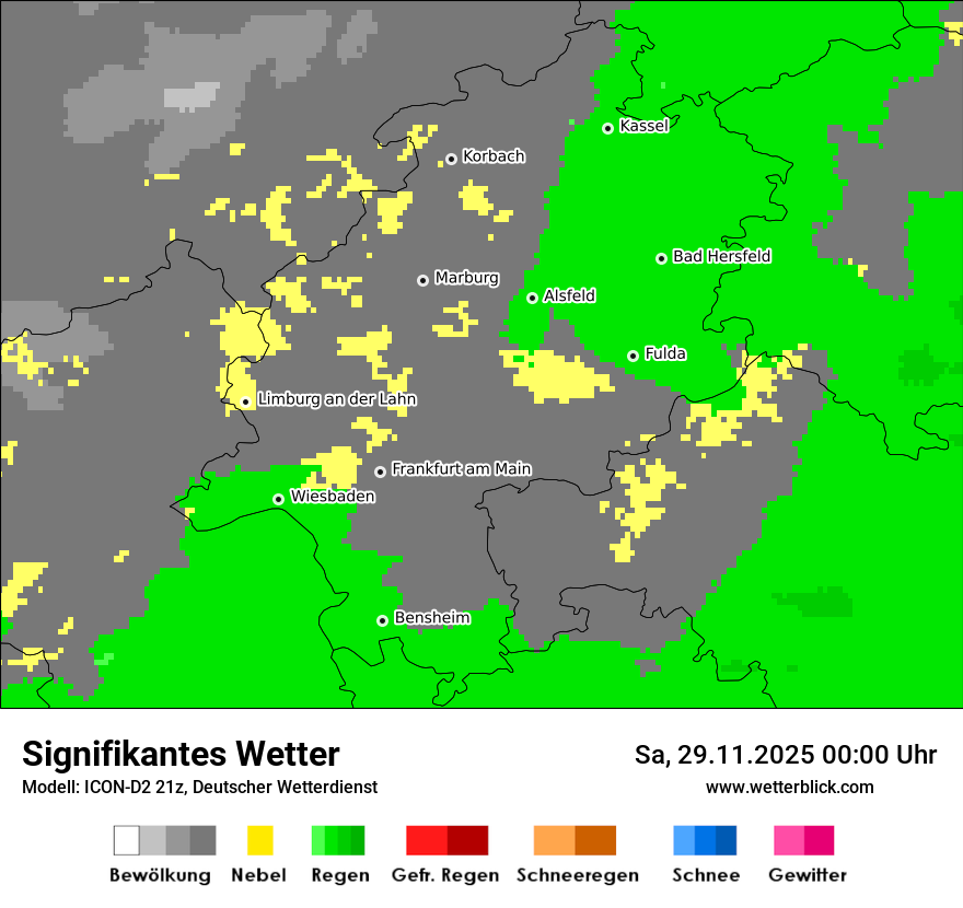 Modellkarten Signifikantes Wetter