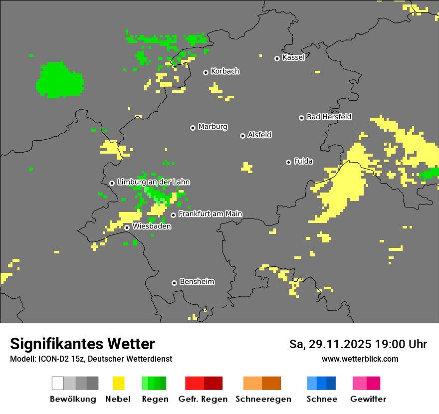 Modellkarten Signifikantes Wetter