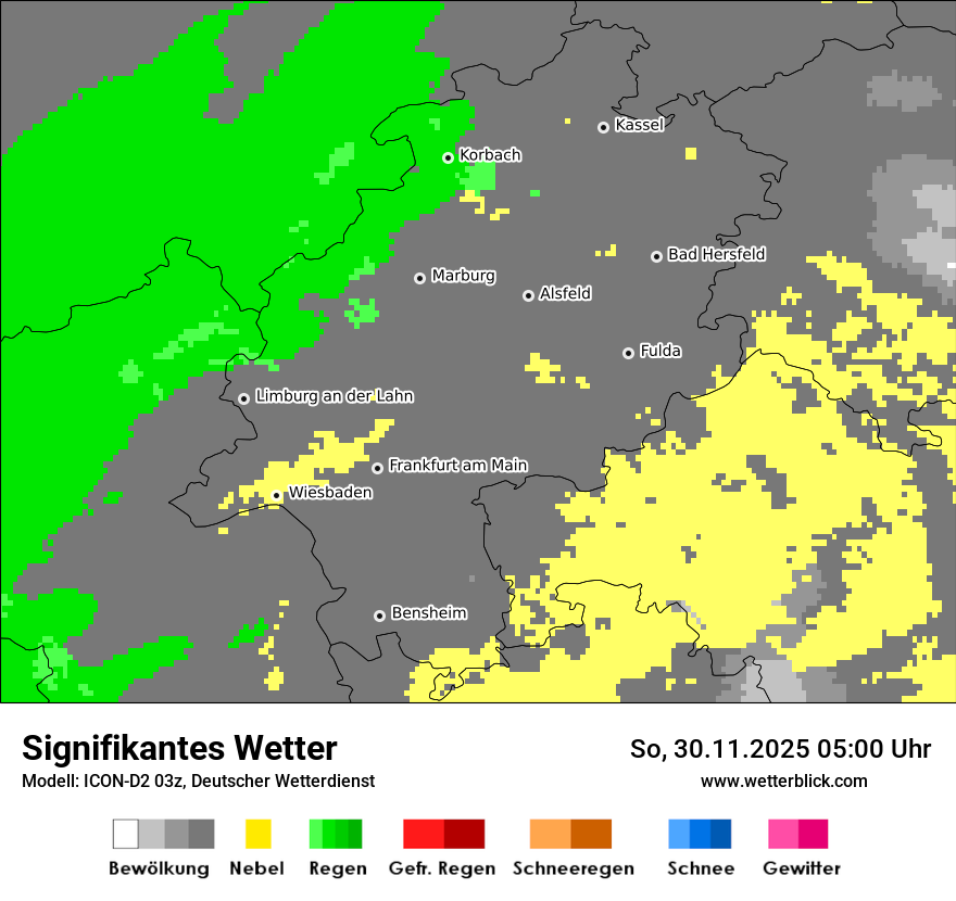 Modellkarten Signifikantes Wetter