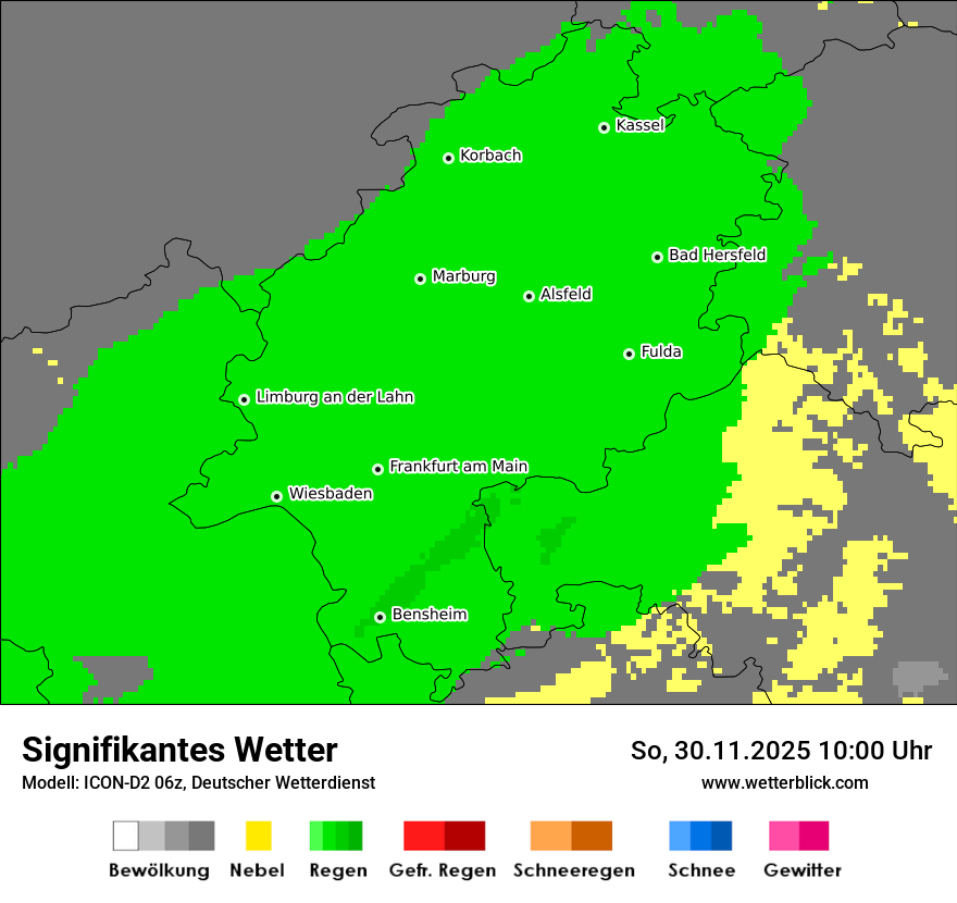 Modellkarten Signifikantes Wetter