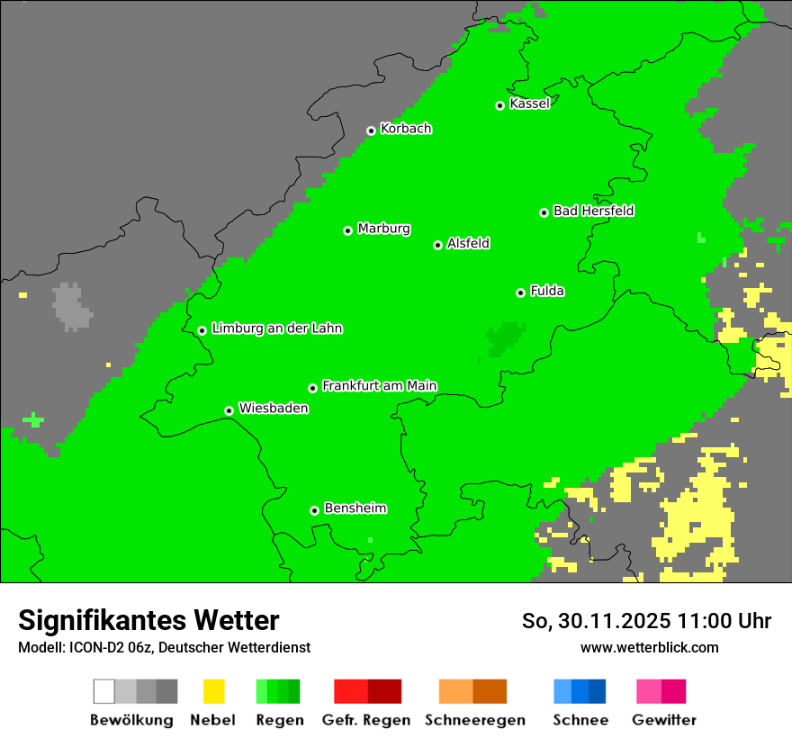 Modellkarten Signifikantes Wetter