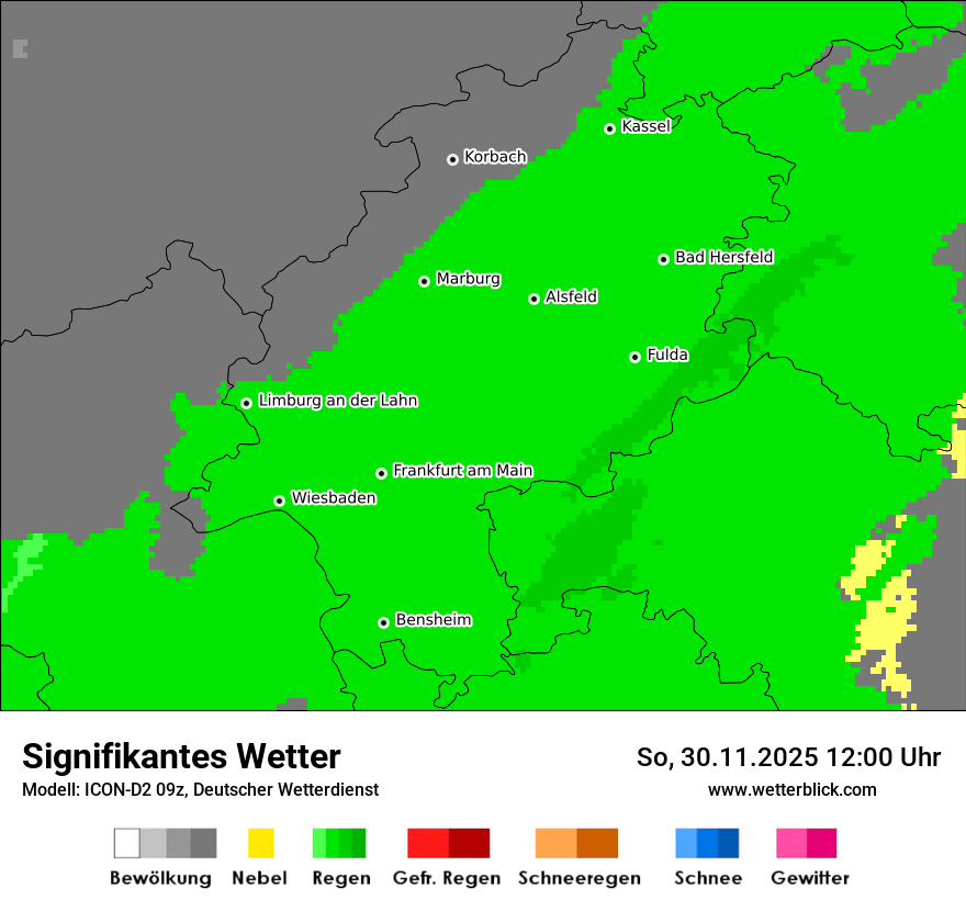 Modellkarten Signifikantes Wetter