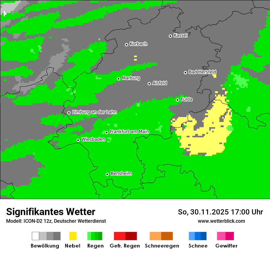 Modellkarten Signifikantes Wetter