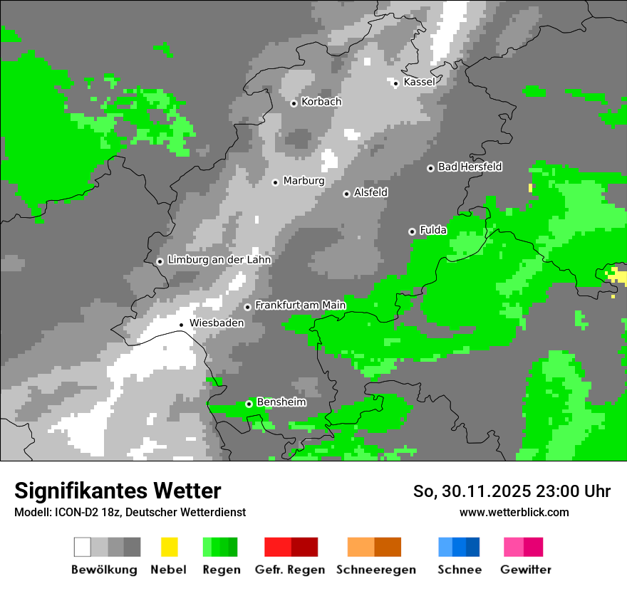 Modellkarten Signifikantes Wetter