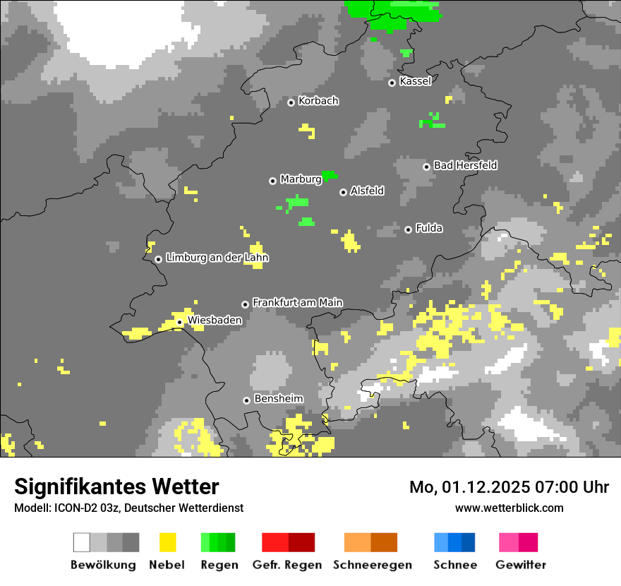 Modellkarten Signifikantes Wetter