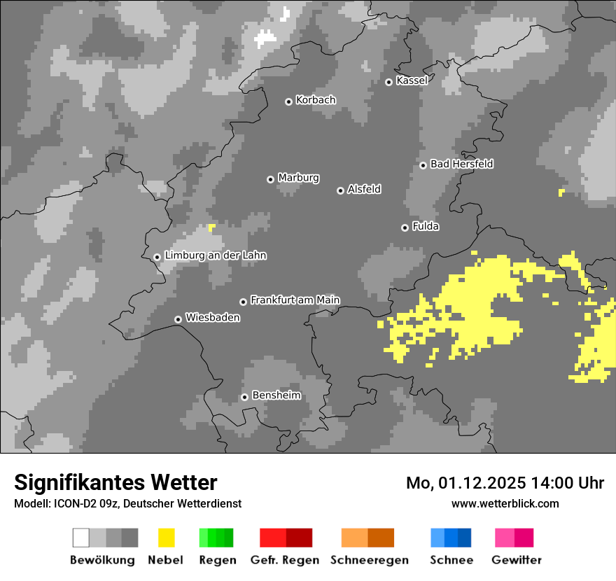 Modellkarten Signifikantes Wetter