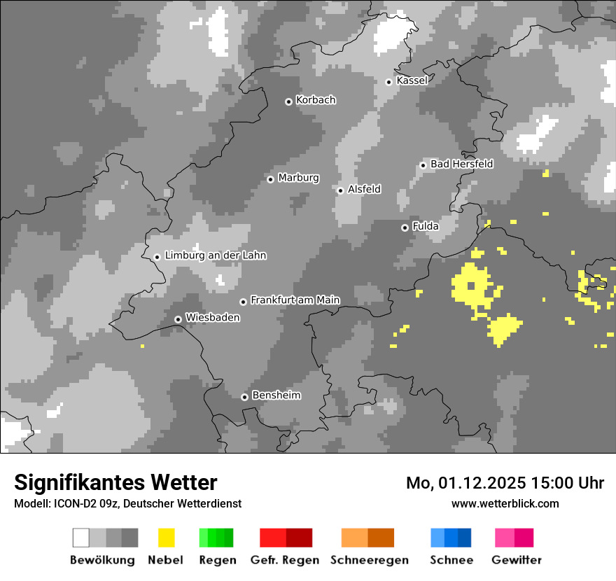 Modellkarten Signifikantes Wetter