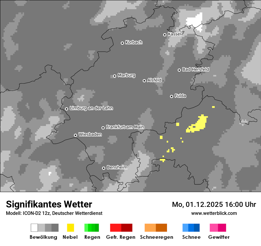 Modellkarten Signifikantes Wetter